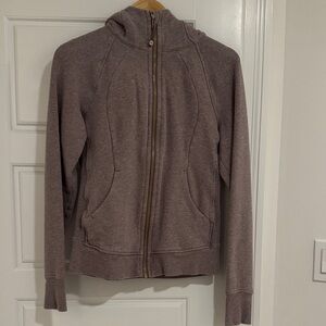 Lululemon Sucba Full-Zip Hoodie Size 8 Heather Purple/ Gold
